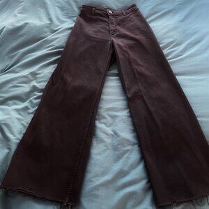 Black straight leg pants